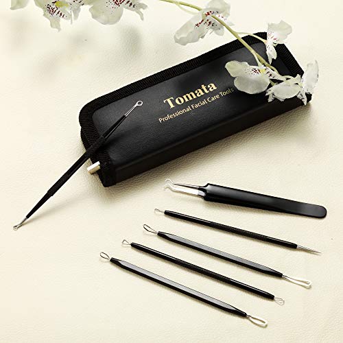 Blackhead Remover Pimple Popper Tool Kit - (6 Piece Kit) - Professional Stainless Pimples Comedone Extractor Removal Tool - Morena Vogue