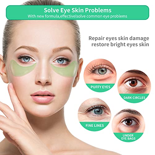 BREYLEE Aloe Vera Eye Mask– 60 Pcs - Puffy Eyes and Dark Circles Treatments – Look Younger and Reduce Wrinkles and Fine Lines Undereye, Improve and Firm eye Skin - Pure Natural Material Extraction - Morena Vogue