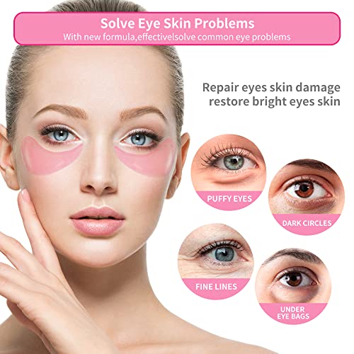 BREYLEE Rose Eye Mask– 60 Pcs, Under Eye Patches,Eye Patches For Puffy Eyes,Hydrates, Improves And Firms The Eye Area, Suitable For Both Women And Men. - Morena Vogue