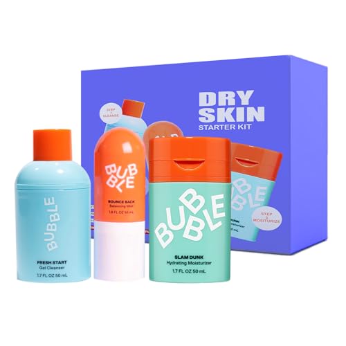 Bubble Skincare 3-Step Hydrating Routine Bundle, for Normal to Dry Skin, Unisex, Set of 3 - Morena Vogue