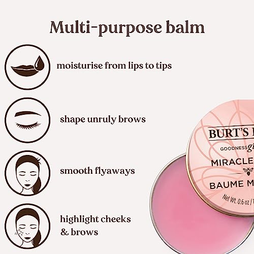 Burt's Bees 100% Natural Origin Goodness Glows Miracle Balm, Hydrates and Softens Dry Skin From Head To Toe, 0.6 Ounce Tin - Morena Vogue