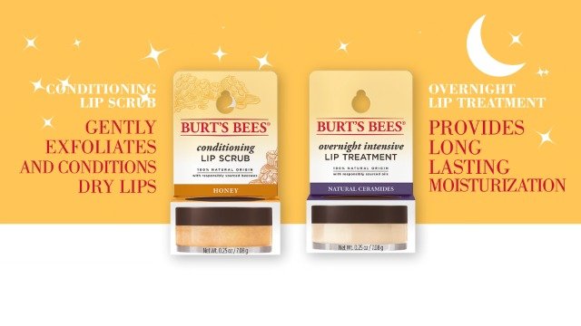 Burt’s Bees Conditioning Lip Scrub and Overnight Intensive Lip Treatment, With Ceramides, Exfoliates and Hydrates Lips 8 Hours, Natural Origin, 2 Jars, 0.25 oz - Morena Vogue