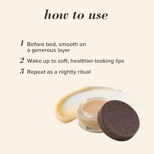 Burt’s Bees Conditioning Lip Scrub and Overnight Intensive Lip Treatment, With Ceramides, Exfoliates and Hydrates Lips 8 Hours, Natural Origin, 2 Jars, 0.25 oz - Morena Vogue