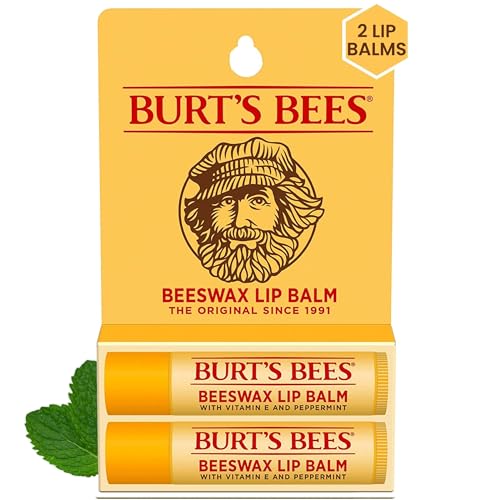 Burt's Bees Lip Balm Mothers Day Gifts for Mom - Original Beeswax, Lip Moisturizer With Responsibly Sourced Beeswax, Tint-Free, Natural Origin Conditioning Lip Treatment, 2 Tubes, 0.15 oz. - Morena Vogue