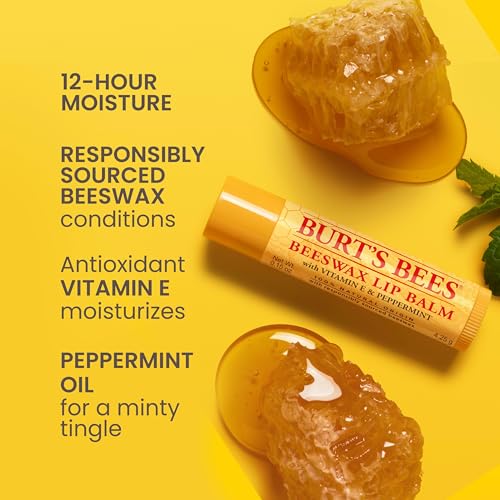 Burt's Bees Lip Balm Mothers Day Gifts for Mom - Original Beeswax, Lip Moisturizer With Responsibly Sourced Beeswax, Tint-Free, Natural Origin Conditioning Lip Treatment, 2 Tubes, 0.15 oz. - Morena Vogue