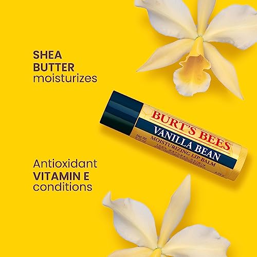 Burt's Bees Lip Balm Mothers Day Gifts for Mom - Vanilla Bean, Lip Moisturizer With Responsibly Sourced Beeswax, Tint-Free, Natural Origin Conditioning Lip Treatment, 2 Tubes, 0.15 oz. - Morena Vogue