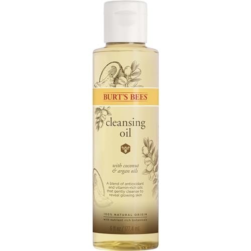 Burt's Bees Nourishing Cleansing Oil With Coconut and Argan Oils, Cleansing Face Oil for Normal to Dry Skin, 100 Percent Natural Origin Skin Care, 6 fl. oz. Bottle - Morena Vogue