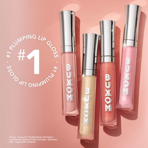 Buxom Full-On Plumping Lip Polish, Tinted Lip Plumper Gloss, Plumping Formula with Peptides & Vitamin E, Moisturizing Lip Plumping Gloss - Morena Vogue