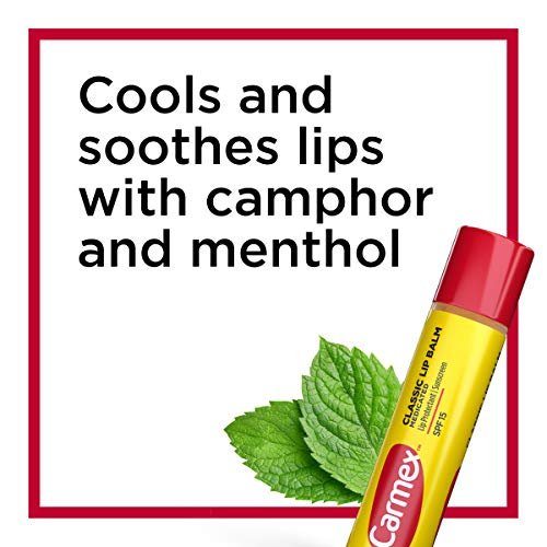 Carmex Medicated Lip Balm Sticks, Lip Moisturizer for Dry, Chapped Lips, 0.15 OZ - (2 Packs of 3) - Morena Vogue