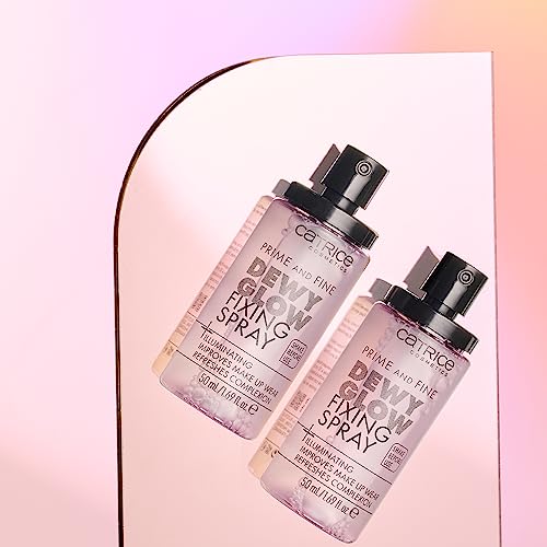 Catrice | Prime & Fine Illuminating Dewy Glow Spray | Transparent and Fast Drying Fixing Spray| Paraben Free & Vegan | Cruelty Free (Pack of 1) - Morena Vogue