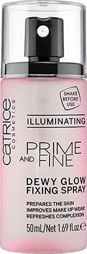 Catrice | Prime & Fine Illuminating Dewy Glow Spray | Transparent and Fast Drying Fixing Spray| Paraben Free & Vegan | Cruelty Free (Pack of 1) - Morena Vogue