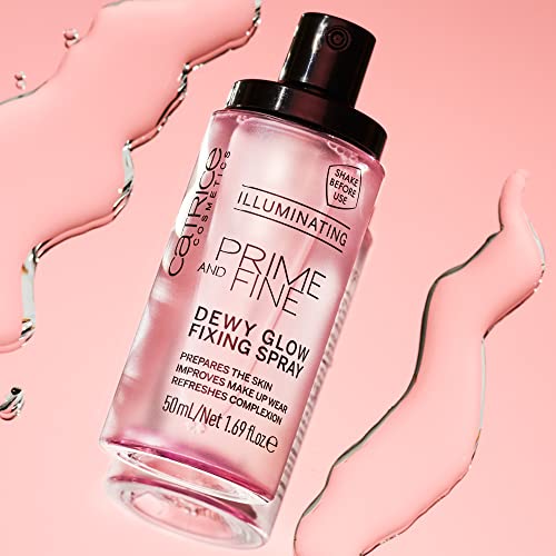 Catrice | Prime & Fine Illuminating Dewy Glow Spray | Transparent and Fast Drying Fixing Spray| Paraben Free & Vegan | Cruelty Free (Pack of 1) - Morena Vogue