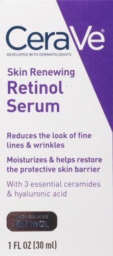 CeraVe Anti Aging Retinol Serum | Cream Serum for Smoothing Fine Lines and Skin Brightening | With Retinol, Hyaluronic Acid, Niacinamide, and Ceramides | 1 Ounce - Morena Vogue