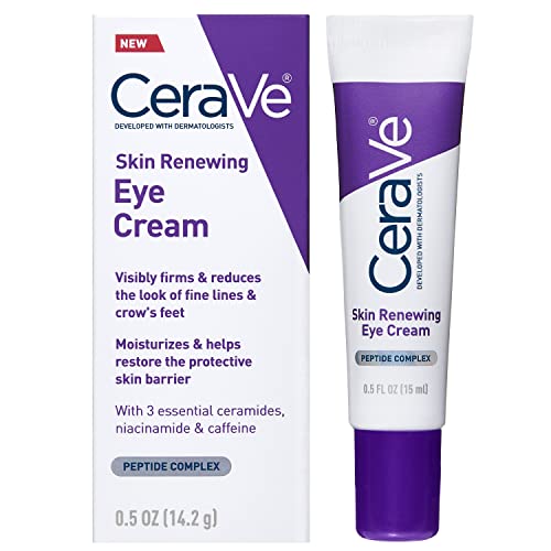 CeraVe Eye Cream for Wrinkles | Under Eye Cream with Caffeine, Peptides, Hyaluronic Acid, Niacinamide, and Ceramides for Fine Lines | Fragrance Free & Ophthalmologist Tested |0.5 Ounces - Morena Vogue