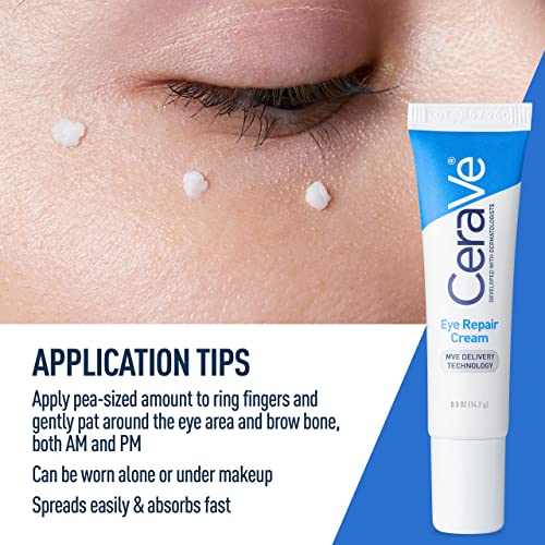 CeraVe Eye Repair Cream | Under Eye Cream for Dark Circles and Puffiness | Suitable for Delicate Skin Under Eye Area | 0.5 Ounce - Morena Vogue