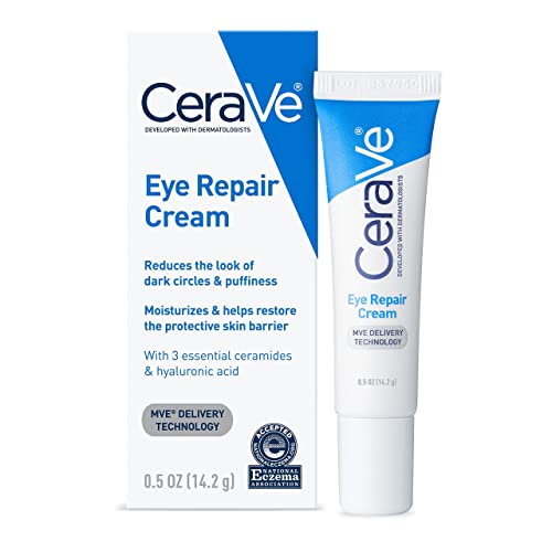 CeraVe Eye Repair Cream | Under Eye Cream for Dark Circles and Puffiness | Suitable for Delicate Skin Under Eye Area | 0.5 Ounce - Morena Vogue