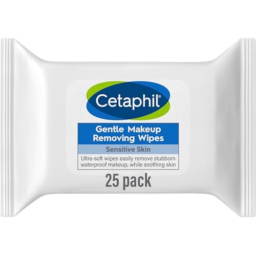 Cetaphil Gentle Makeup Removing Face Wipes, Daily Cleansing Facial Towelettes Gently Remove Makeup, Fragrance and Alcohol Free, 25 Count - Morena Vogue