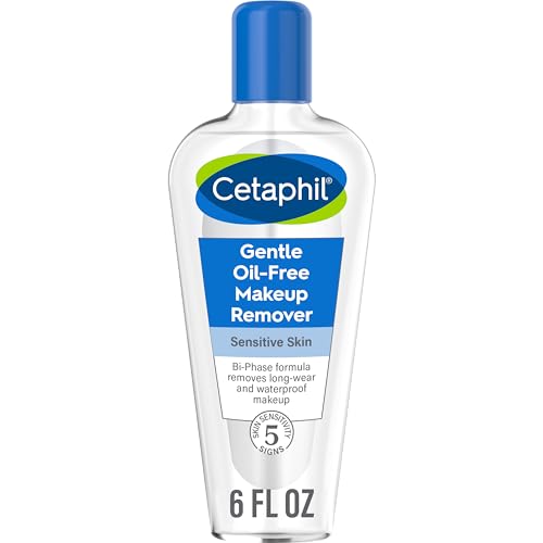 Cetaphil Gentle Waterproof Makeup Remover, Oil-Free Formula Suitable for Sensitive Skin, 6.0 Fluid Ounce - Morena Vogue