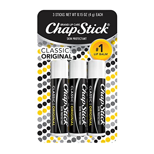 ChapStick Classic Original Lip Balm Tubes, Lip Care - 0.15 Oz (Pack of 3) - Morena Vogue