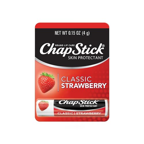 ChapStick Classic Strawberry Lip Balm Tube, Lip Care and Lip Moisturizer - 0.15 Oz - Morena Vogue