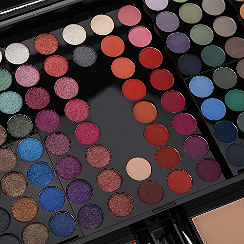 CHARMCODE 190 Colors Cosmetic Make up Palette Set Kit Combination with Eyeshadow Facial Blusher Eyebrow Powder Face Concealer Eyeliner Pencil A Mirror All-in-One Makeup Gift (Multicolor) - Morena Vogue