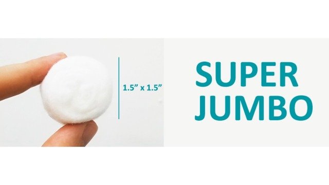 Cliganic Super Jumbo Cotton Balls (200 Count) - Hypoallergenic, Absorbent, Large Size, 100% Pure (Packaging May Vary) - Morena Vogue