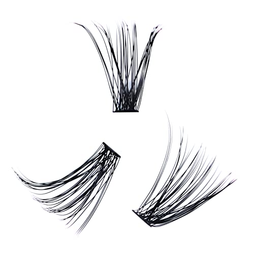 Cluster Lashes 240pcs 40D DIY Eyelash Extension D Curl Long Individual Lashes Mixed Tray Faux Mink Lash Clusters Extensions 0.07 0.10 Black (40D-0.07D-9-16mm) - Morena Vogue