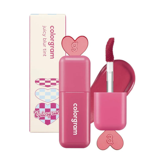 COLORGRAM Juicy Blur Tint 08 Cooling Strawberry | Daily Semi-Matte, Semi-Glossy, Long-Lasting Lip Stain, Moisturizing, Buildable & Blendable, highly Pigmented (0.12 Fl. Oz.) - Morena Vogue