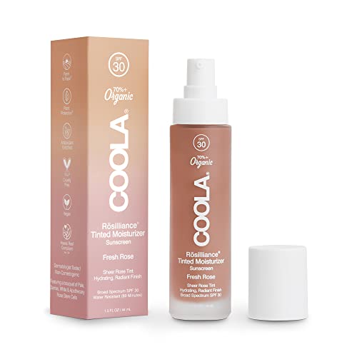 COOLA Organic Rosilliance BB Cream With SPF 30, Tinted Moisturizer Sunscreen & Foundation, Dermatologist Tested, 1.5 Fl Oz - Morena Vogue