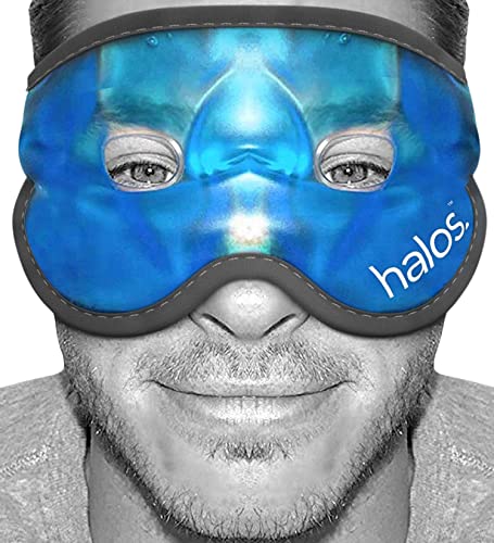 Cooling Eye Mask - Reusable Gel Eye Mask Cold Pack - Our Ice Eye Mask Soothes Puffy Eyes & Dark Circles - Relieve Your Headaches & Sinus Pain with Cold Eye Mask & Eye Gel Mask Therapy - Halos - Morena Vogue