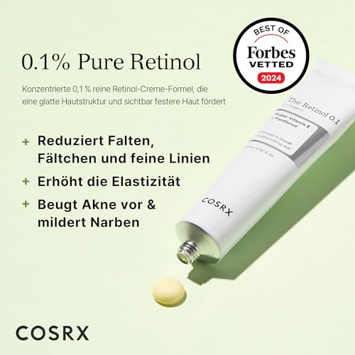 COSRX Retinol Cream, 0.67 Oz, Anti-aging Eye & Neck Cream with Retinoid Treatment to Firm Skin, Reduce Wrinkles, Fine Lines, Signs of Aging, Gentle Daily Korean Skincare (Retinol 0.1% Cream) - Morena Vogue