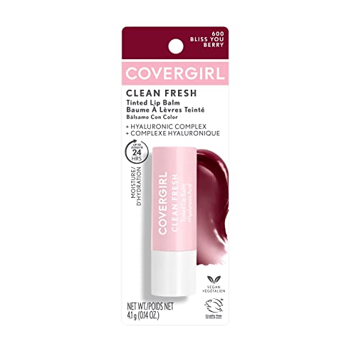 COVERGIRL Clean Fresh Tinted Lip Balm, Bliss You Berry - Morena Vogue