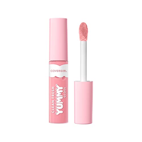 COVERGIRL Clean Fresh Yummy Gloss Daylight Collection, Hydrating, Glossy Shine, Vegan Formula, Daylight Pink 50, 0.33oz - Morena Vogue