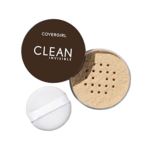 COVERGIRL Clean Invisible Loose Powder - Loose Powder, Setting Powder, Vegan Formula - Translucent Fair, 20g (0.7 oz) - Morena Vogue