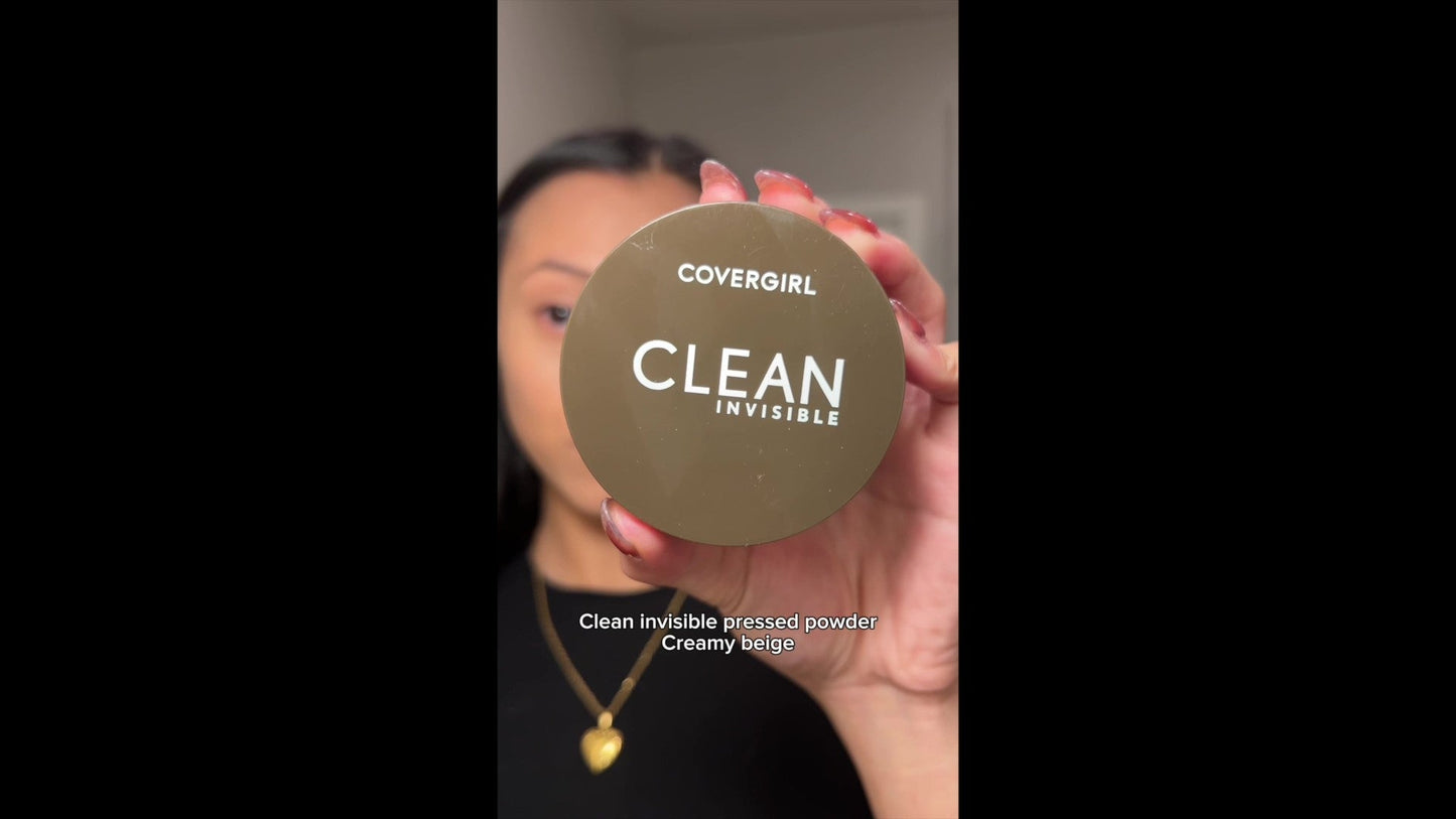 Covergirl Clean Invisible Pressed Powder, Lightweight, Breathable, Vegan Formula, Creamy Natural 120, 0.38oz - Morena Vogue