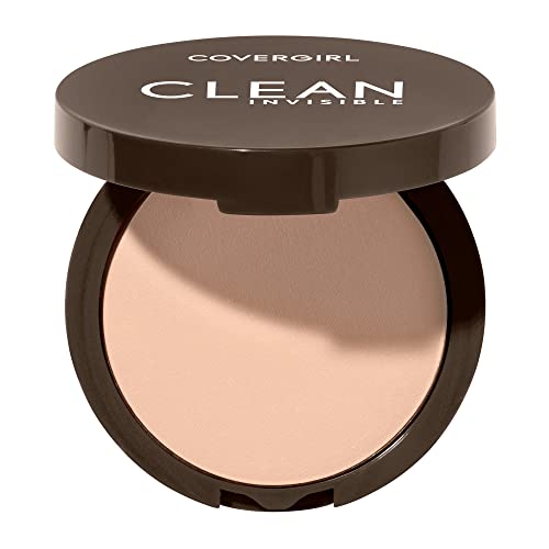 Covergirl Clean Invisible Pressed Powder, Lightweight, Breathable, Vegan Formula, Creamy Natural 120, 0.38oz - Morena Vogue