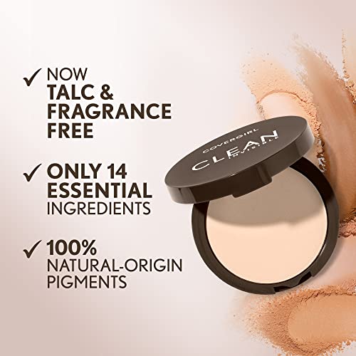 Covergirl Clean Invisible Pressed Powder, Lightweight, Breathable, Vegan Formula, Creamy Natural 120, 0.38oz - Morena Vogue