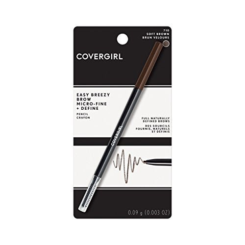 COVERGIRL - Easy Breezy Brow Micro-Fine + Define Pencil, Micro-fine tip, no sharpening required, Built-in spoolie-brush, 100% Cruelty-Free - Morena Vogue