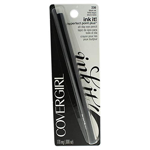 COVERGIRL Ink It By Perfect Point Plus Long Lasting Waterproof Eyeliner, Black, 0.012 Oz (Pack of 1) - Morena Vogue