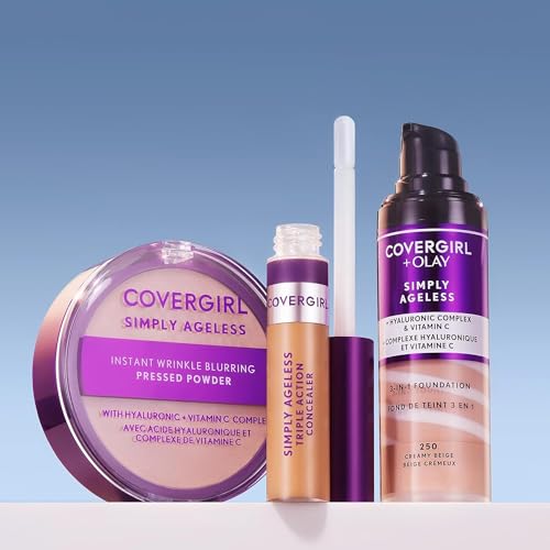 Covergirl + Olay Simply Ageless 3-in-1 Liquid Foundation, Creamy Natural - Morena Vogue