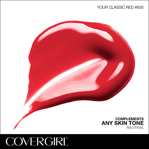 COVERGIRL Outlast All-Day Lip Color Custom Reds, Your Classic Red, 0.06 Ounce (Pack of 1) - Morena Vogue