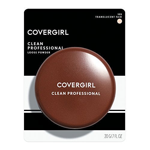 COVERGIRL Professional Loose Finishing Powder, Translucent Fair, 0.7 Fl Oz, Sets Makeup, Controls Shine, Won't Clock Pores, Small Compact, Lightweight Formula - Morena Vogue