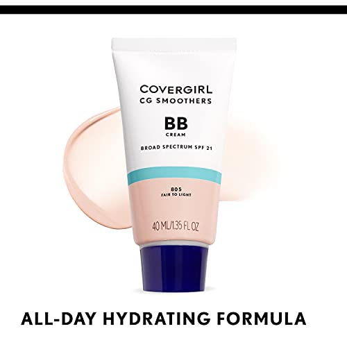 COVERGIRL Smoothers Lightweight BB Cream, 1 Tube (1.35 Ounce), Light to Medium 810 Skin Tones, Hydrating BB Cream with SPF 21 Sun Protection (Packaging May Vary) - Morena Vogue