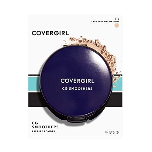 COVERGIRL Smoothers Pressed Powder, Translucent Medium 715, 0.32 Ounce (Packaging May Vary) Powder Makeup with Chamomile - Morena Vogue