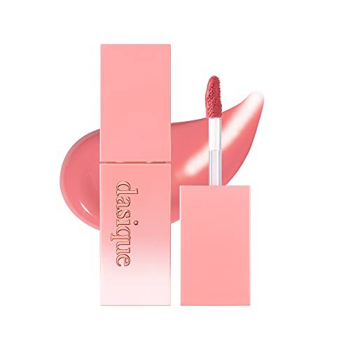 dasique Juicy Dewy Tint (09 Peach Pudding) | Long-wearing Glossy Lip Stain, Non-sticky | Vegan, Cruelty-free - Morena Vogue