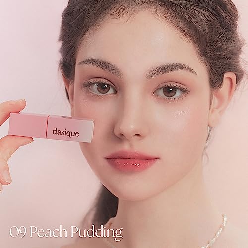 dasique Juicy Dewy Tint (09 Peach Pudding) | Long-wearing Glossy Lip Stain, Non-sticky | Vegan, Cruelty-free - Morena Vogue