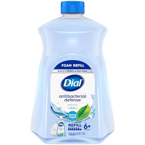 Dial Antibacterial Foaming Hand Soap Refill, Spring Water, 52 fl oz - Morena Vogue