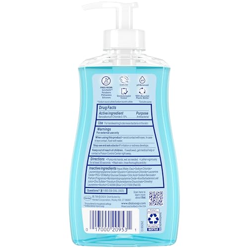 Dial Antibacterial Liquid Hand Soap, Spring Water, 11 fl oz (Pack of 4) - Morena Vogue