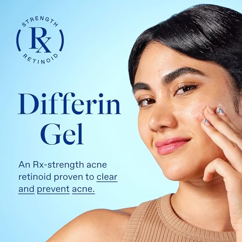 Differin Acne Treatment Gel, 30 Day Supply, Retinoid Treatment for Face with 0.1% Adapalene, Gentle Skin Care for Acne Prone Sensitive Skin, 15g Tube - Morena Vogue