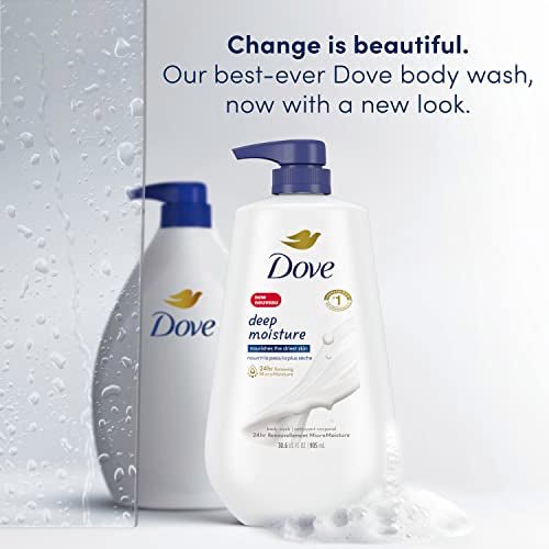 Dove Body Wash with Pump Deep Moisture For Dry Skin Moisturizing Skin Cleanser with 24hr Renewing MicroMoisture Nourishes The Driest Skin 30.6 oz - Morena Vogue